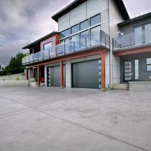 custom built modern home