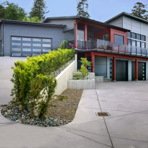 custom built modern home